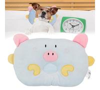 Haofy Almohada para la Cama para Perros, Linda Almohada de Mascota de Soporte Mascotas Forma Cuello Forma Animal Dibujos Animados, Amarillo, Azul Gato y Deja Que Tu Más Opciones con una Prima (Blue)