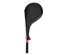 Haofy Almohadilla para Patada de Taekwondo con Costuras Sólidas, Superficie de Cuero PU, Adecuada para Kickboxing, Wing Chun, 14,8 X 7,1 X 2,4 Pulgadas (Black)
