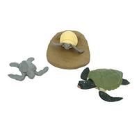 Haofy Animal Life Cycle Model Toy Living Simulation Children Aprender Juguetes para Niños Juegos Pedagógicos Material de PVC (Modelos de Ciclo Vida Chick/Tortoise, Embalaje 4) (Ciclo de Crecimiento