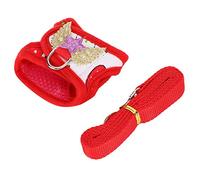 Haofy Arnés y Correa para Mascotas Pequeñas, Malla Transpirable Ajustable de 6 a 10 Pulgadas para Hámsteres, Hurones, Juego de Arnés para Hurones, Ajuste Cómodo, Clip Seguro para Caminatas Al Aire (S)