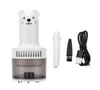 Haofy Aspiradora de Escritorio, 500 MAh, Tiempo de Trabajo Recargable, 120 Minutos, Limpiador de Polvo, Barredora de Polvo, Limpieza Potente, Funcionamiento Silencioso para Teclado de (White)