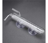 Haofy Atomizador de Vidrio con Contador de Burbujas de CO2 con Regulador en Espiral 5,9 X 1,8 X 1,0 Pulgadas para Acuarios Plantados de Agua Dulce Cristal Transparente Visibilidad de Burbujas Entrega