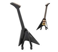 Haofy Axe Heaven Guitarra en Miniatura Réplica de Madera Mini Modelo con Soporte y Estuche para Accesorios de Decoración de Casa de Muñecas