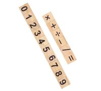 Haofy Azulejos de Números de Madera para Niños, Juego de Aprendizaje Educativo, 200 Piezas, Juegos de Matemáticas y Ortografía (Mezcla Digital)