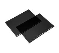 Haofy B5 Cubierta de Encuadernación de Página de PP Enrollable Impermeable Translúcida Esmerilada para Presentaciones de Informes 50 Piezas para Documentos Importantes, Certificados (BLACK)