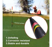 Haofy Balsa Spring Bobbers, Flotadores de Pesca de Palo Ovalado con Alta Sensibilidad para Crappie Panfish Walleye, 3 Piezas de Bobbers Deslizantes en 1,5+0.21 Oz, 1,5+0.18 Oz,+0.14 para Lubina de