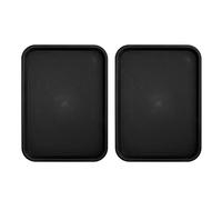 Haofy Bandeja de Comida, Paquete de 2, PP Grueso Antideslizante de Grado Alimenticio, Resistente Al Calor para Comedor y Restaurante, Bandeja Apilable para Servir con Superficie Estampada, Agarre