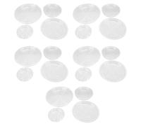 Haofy Bandeja de Platillo para Plantas de 20 Piezas, Platillos de Plástico Transparente para Plantas, Bandeja para Macetas, Platillos para Plantas para Interior y Exterior