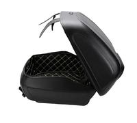 Haofy Baúl Trasero Universal para Motocicleta de 32 L con Cuero de PU Impermeable y Cerradura de Liberación Rápida, Caja Trasera Antirrobo para Motocross para Almacenamiento de