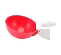 Haofy Bebedero Automático para Aves de Corral, Alimentador de Agua para Pollos PP con Apagado Automático, 10 G1/8, Rosca Macho, para Palomas, Codornices, Pollos y Pájaros (Rojo)
