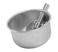 Haofy Bebedero Automático para Cerdos, Comedero Engrosado de Acero Inoxidable, Diseño Circular para Granjas y Ranchos