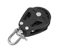 Haofy Bloque de Vela Giratorio único 50 Mm T316 Rodamiento de Acero Inoxidable Rueda de Nailon Polea Marina para Aparejos de Veleros Líneas de Control de Hoja de Foque Baja Fricción