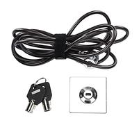 Haofy Bloqueo de Computadora Portátil Galvanizado, Cable de Seguridad de la Computadora Anti -Robo con Longitud de Cable de 2 M de Llave para Interfaz de Giro OS X 180 °