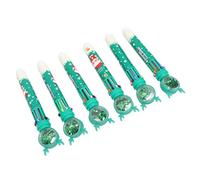 Haofy Bolígrafos con Temática Navideña, Retráctiles con Lentejuelas de 10 Colores y Recambios de Tinta Reemplazables para Aula, Uso en la Oficina, Recuerdos de Fiesta (patrón de niño)