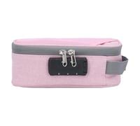 Haofy Bolsa a Prueba de Olores, Olor Discreto a Prueba de Olor Portátil con una Caja de Bloqueo de Código y un Estuche de Almacenamiento para Sus Accesorios Que Bloquean los Olores y los (Pink)
