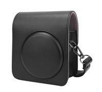 Haofy Bolsa de Tapa de Bolsa Protectora de Cámara Hermosa y de Moda para Mini70 Brown P Leather para Uso Diario (Black)