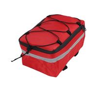 Haofy Bolsa de Viaje para Ciclismo Diseño Reflectante Impermeable para Paseos de Larga Distancia y Viajes Urbanos Diarios 30x18x14cm 1 Unidad (Bolsa para Bicicleta roja - Tejido Oxford 1680D)