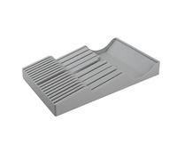 Haofy Bolsa Organizadora de Almacenamiento para Cajón de Cocina, de Plástico, con 16 Ranuras y Espacio para Piedra de Afilar para Organizar los Cuchillos de Cocina. (GRAY)