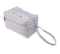 Haofy Bolsa Organizadora de Hilo de Alta Calidad, Cómoda para Llevar Objetos de Viaje, Material de Color Suave, Flexible, Gran Durabilidad, Resistencia, Cuadrado Claro, Gris, Adecuado para Tejedores