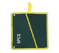Haofy Bolsa organizadora de Llaves de 1 Pieza, Bolsa de Almacenamiento de Herramientas de Llave Inglesa Enrollable Verde, Lona Duradera 6/8/10/12/14/25 Bolsillos(6PCS)