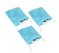 Haofy Bolsas con Cordón de Nailon, Organizadores de Almacenamiento de Viaje Impermeables Azules, Bolsas Pequeñas y Ligeras de 34x39 Cm para Ropa, Artículos de Tocador, Senderismo, Equipo de Camping