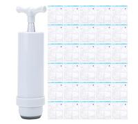 Haofy Bolsas de Sellado Al Vacío para Secador de Filamento PLA con Extractor de Bomba de Aire, Bolsas Reutilizables a Prueba de Humedad para Piezas de Impresora 3D, Paquete de 30 + 1 Bomba, Ideal