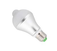 Haofy Bombilla con sensor de movimiento E27, bombilla LED infrarroja PIR, activada automáticamente por movimiento, para puerta de entrada, pasillo, escaleras, sótano, garaje(BLANCO)
