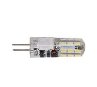 Haofy Bombilla G4 Bombilla LED de Silicona 2W 200LM AC DC 12V 24LED 360 Grados Debajo del Gabinete Reemplazo de Luz de Disco para Lámparas de Araña Iluminación Decorativa Blanco Frío (Blanco frío)