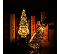 Haofy Bombillas LED con Efecto de Fuegos Artificiales 3D, 4 W, CA 85-265 V, Cubierta de Cristal Plateada para Decoración de Bodas, Festivales, Mejora el Estado de ánimo con Impresionante Iluminación