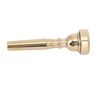 Haofy Boquilla de Trompeta de Latón Modelos Bb 3C 5C 7C, Profesional Liviana 100 G para Lecciones Ensayos Actuaciones Superficie Lisa Acabado de Alto Brillo Adecuado para Principiantes y (Oro 5C)