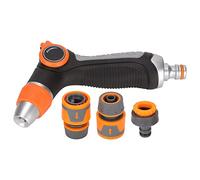 Haofy Boquilla para Manguera de Jardín con 8 Patrones de Pulverización, Flujo Ajustable para Lavado de Coches, Limpieza de Jardines, Riego de Jardines, Adecuada para Conectores de Manguera Estándar