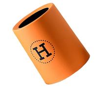 Haofy Bote de Basura con Tapa Abierta Gruesa de Doble Capa de Plástico Naranja Redondo para Oficina de Dormitorio Mini Bote de Basura de 5" (9L)