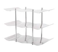 Haofy Botellero, Soporte para Vino de Acero Inoxidable con Forma Ondulada, Diseño Antioxidante de 3 Capas, Ideal para la Cocina del Hogar