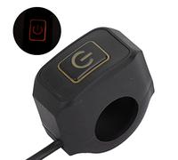 Haofy Botón de Control del Interruptor del Manillar de la Motocicleta de 22mm, Exquisito e Impermeable para Aventuras Todoterreno, Fácil Instalación para ATV (YELLOW)