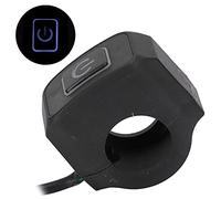 Haofy Botón de Control del Interruptor del Manillar de la Motocicleta de 22mm, Exquisito e Impermeable para Aventuras Todoterreno, Fácil Instalación para ATV (WHITE)