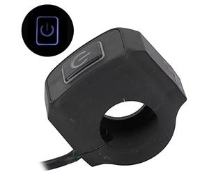 Haofy Botón de Control del Interruptor del Manillar de la Motocicleta de 22mm, Exquisito e Impermeable para Aventuras Todoterreno, Fácil Instalación para ATV (WHITE)