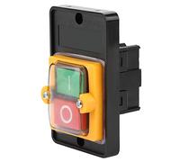 Haofy Botón de Presión de Taladro, Interruptor de Botón de Encendido/Apagado Impermeable para Maquinaria de Trabajo de Madera, Interruptor de Control de 10 A AC220 V/380 V para Operación de