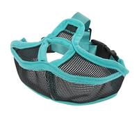 Haofy Bozal para con Hocico Corto, Panel de Malla Transpirable para Flujo de Aire, Correas de Nailon Ajustables con Hebilla, Forro de Franela, Comodidad, Bulldog Francés, Boston Terrier, Pug, (S)