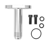 Haofy Brida de Drenaje de Aceite Turbo 10AN Adaptador Macho T3 T4 T04B T04E, CNC 6061 Entrada de Embudo de Aluminio Pernos M8x1.25, Diseño de Anillo Tórico Antifugas de 450°, para