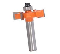 Haofy Broca Enrutadora de 4 Alas de Acero con Alto Contenido de Carbono, Cortador de Ranura Antiretroceso, Broca Enrutadora con Vástago de 8mm. Mano de Obra Fina para Accesorios de Carpintería de