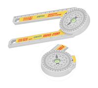 Haofy Buscador de ángulos de Carpintero, Regla Transportadora Precisa para Sierra Ingletadora, Ideal para Medición de Esquinas de Paredes y Construcción de Tuberías, Graduaciones Láser Fáciles de Leer