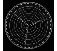 Haofy Buscador de Centros Circulares para Carpintería, Brújula Acrílica Duradera para una Búsqueda Rápida del Centro, para Artesanos y Entusiastas de los Instrumentos, Transparente de 7,87 Pulgadas