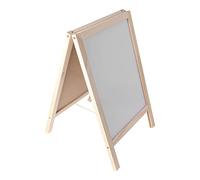 Haofy Caballete para Niños de 25x40 Cm de Doble Cara con Pizarra y Pizarra Magnética Estructura de Madera de álamo para el Aprendizaje de Niños Pequeños, Aula en Casa, Actividad entre e Hijos
