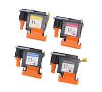 Haofy Cabezales de Impresión, Solidez del Color Buena Compatibilidad con Cabezales de Impresora HP 11 Designjet Magenta Negro Cian