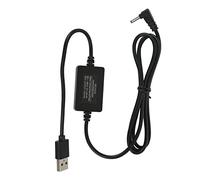 Haofy Cable de Alimentación Convertidor Elevador USB de 5 V a 8 V, Fuente de Alimentación Continua para Altavoz de Lámpara de Escritorio de Cámara, Material de Plástico y Metal Duradero, Cable de
