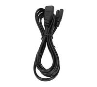Haofy Cable de Alimentación Duradero IEC320 C8 a IEC320 C7, Extensión Adaptadora Impermeable de 1,8 M para Monitores LCD y Altavoces Resistentes Al Calor