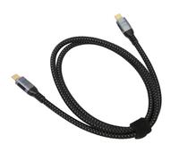 Haofy Cable de Datos USB 4.0, Soporte de Carga de 240W, Pantalla de 8K 60hz Tipo C para Mecanografiar el Cable de Datos C para Computadora Portátil y Teléfono (180cm)