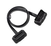 Haofy Cable de Extensión OBD2 para Automóvil, Material ABS, Macho a Hembra de 16 Pines, Herramienta de Diagnóstico de 30 Cm para Aplicaciones Automotrices (60CM)