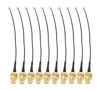 Haofy Cable de Extensión SMA a IPX (U.FL) de 10 Cm Mano de Obra Sólida Reemplazo Perfecto para Cables RF o Líneas Microstrip