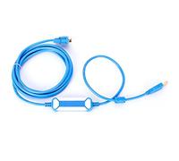 Haofy Cable de Programación USB PLC Serie CQM1H/CPM2C de 3 Metros con Indicador LED, Adecuado para CQM1/CPM2A/C200HE, Cable de Cobre Desnudo